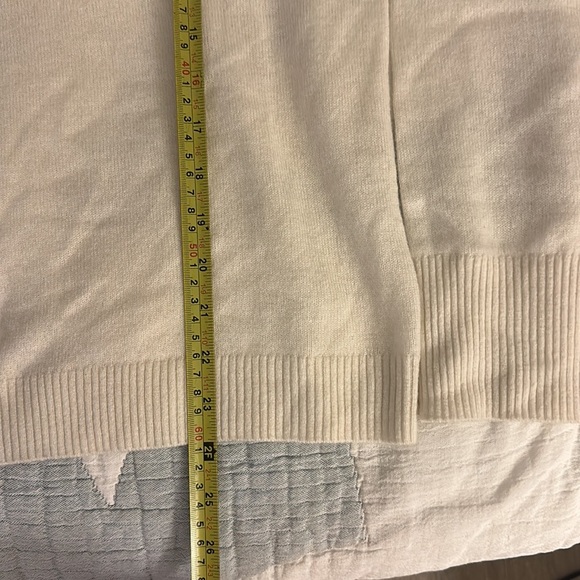 NWT CATNIP + SEAWEED Broken Shell Cashmere Sweater in White Med - Picture 6 of 7